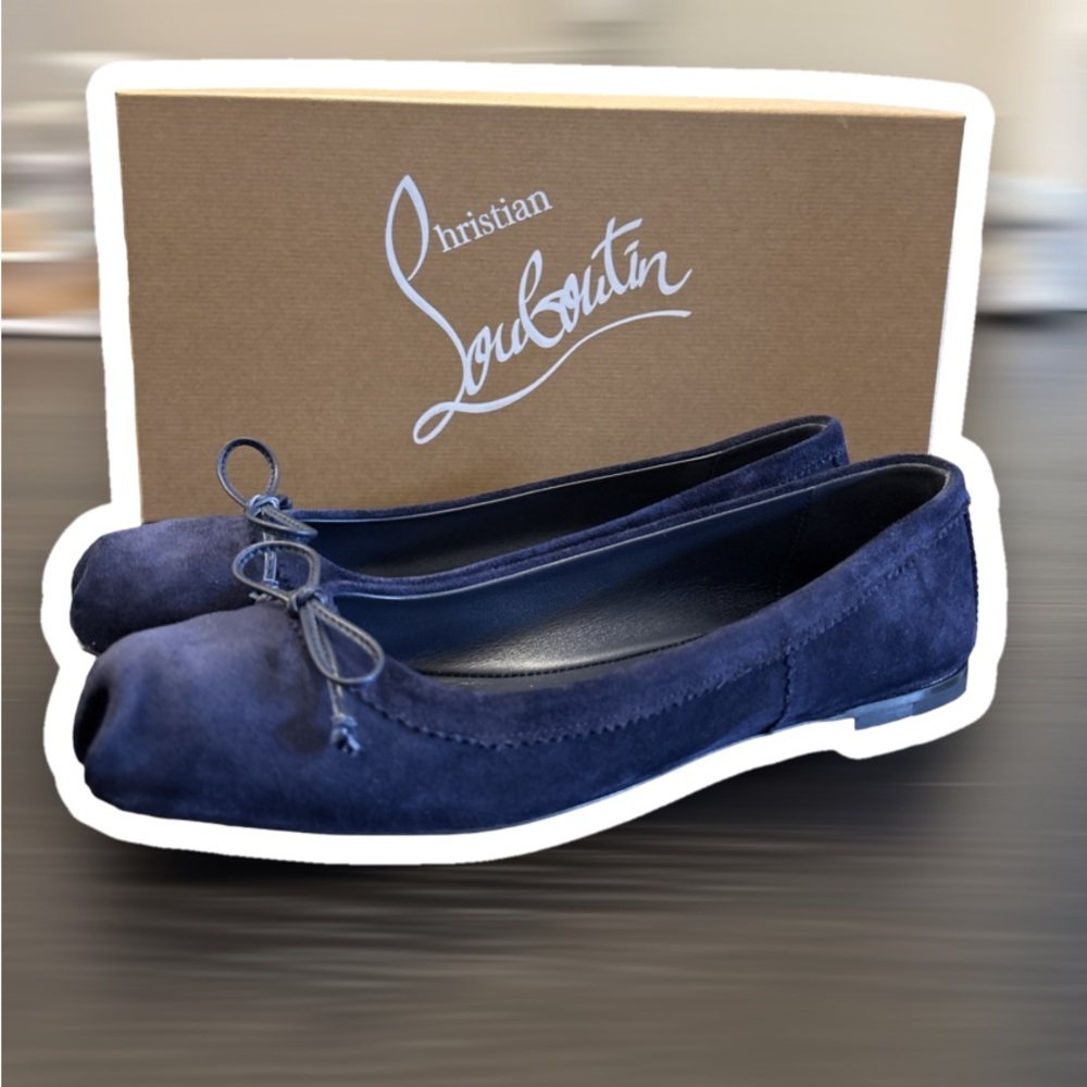 🩰🩰 MAMADRAGUE blue suede ballerinas 🩰